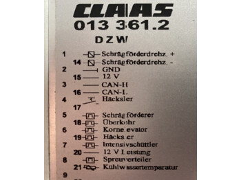 Unidad de control CLAAS