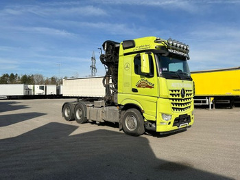 Camión forestal, Camión grúa Mercedes-Benz Actros 3363 6x4, Palfinger Epsilon Kran: foto 3