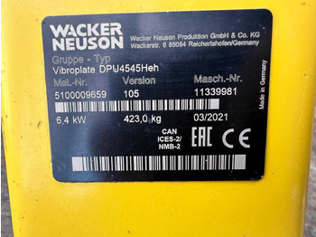 Plancha reversible Wacker Neuson Vibroplate DPU4545Heh: foto 5