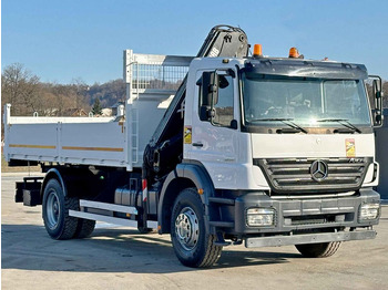 Camión volquete, Camión grúa Mercedes-Benz AXOR 1828*HIAB 122 BS-3 HIDUO + FUNK *TOPZUSTAND: foto 3