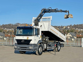 Camión volquete, Camión grúa Mercedes-Benz AXOR 1828*HIAB 122 BS-3 HIDUO + FUNK *TOPZUSTAND: foto 2