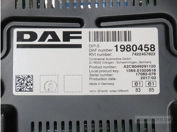 Sistema eléctrico para Camión DAF Electrical System Instrumentenpaneel DAF: foto 2