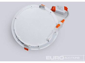 Equipo de construcción Unused 40 xLED Panel Recessed 18W - LED SMD - Round - 6500K (daylight).- 1440 Lumens - AC220-240V - IP20 - Life: 30,000 hours - Driver included - Dimensions: 220mm x 20mm - Mounting diameter: 200mm -: foto 2