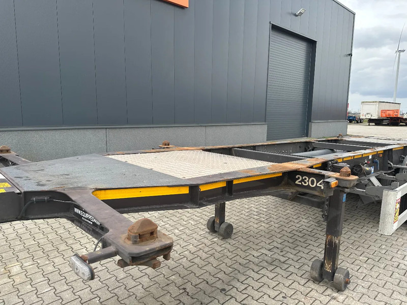 Semirremolque portacontenedore/ Intercambiable Burg 20FT ADR, Leergewicht : 3.690kg, SAF INTRADISC, 2x Liftachse, NL, APK/ADR: 10-2025, 70% Reifen: foto 20