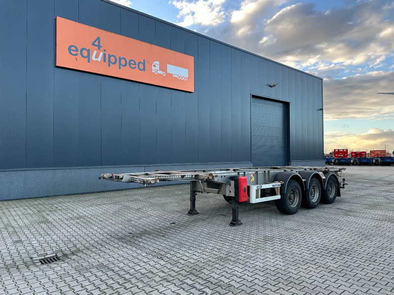 Semirremolque portacontenedore/ Intercambiable Van Hool 20FT/30FT, ADR (FL, AT, OX), empty weight: 3.700kg, ALCOA, galvanized, BPW + DISC, liftaxle: foto 1