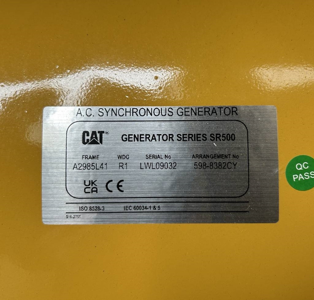 Generador industriale nuevo CAT DE550GC - 550 kVA Stand-by Generator - DPX-18221: foto 16