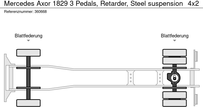 Camión cisterna Mercedes-Benz Axor 1829 3 Pedals, Retarder, Steel suspension: foto 15