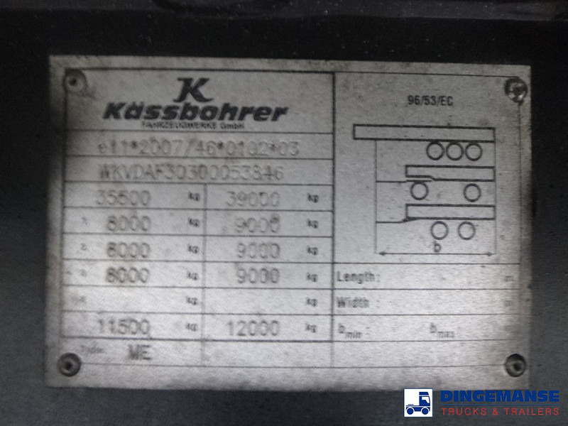 Semirremolque lona Kässbohrer Curtain side Mega trailer 98.5 m3: foto 13