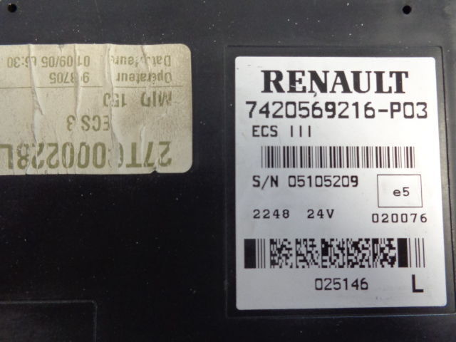 Unidad de control para Camión Renault ECS control units 7420569216, 7420569216, 7420569216 "WORLDWIDE: foto 6