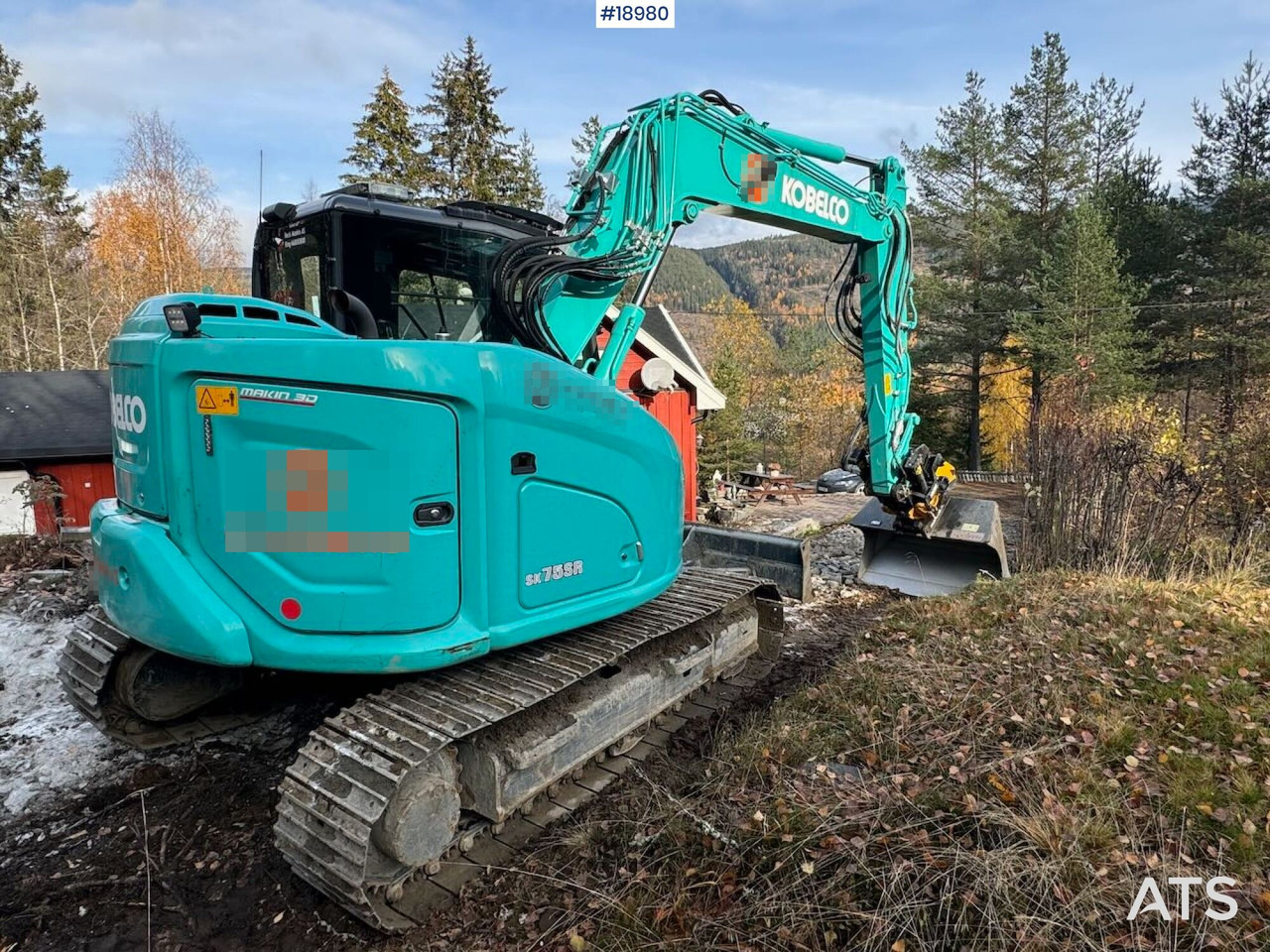 Excavadora Kobelco SK75SR-7: foto 7