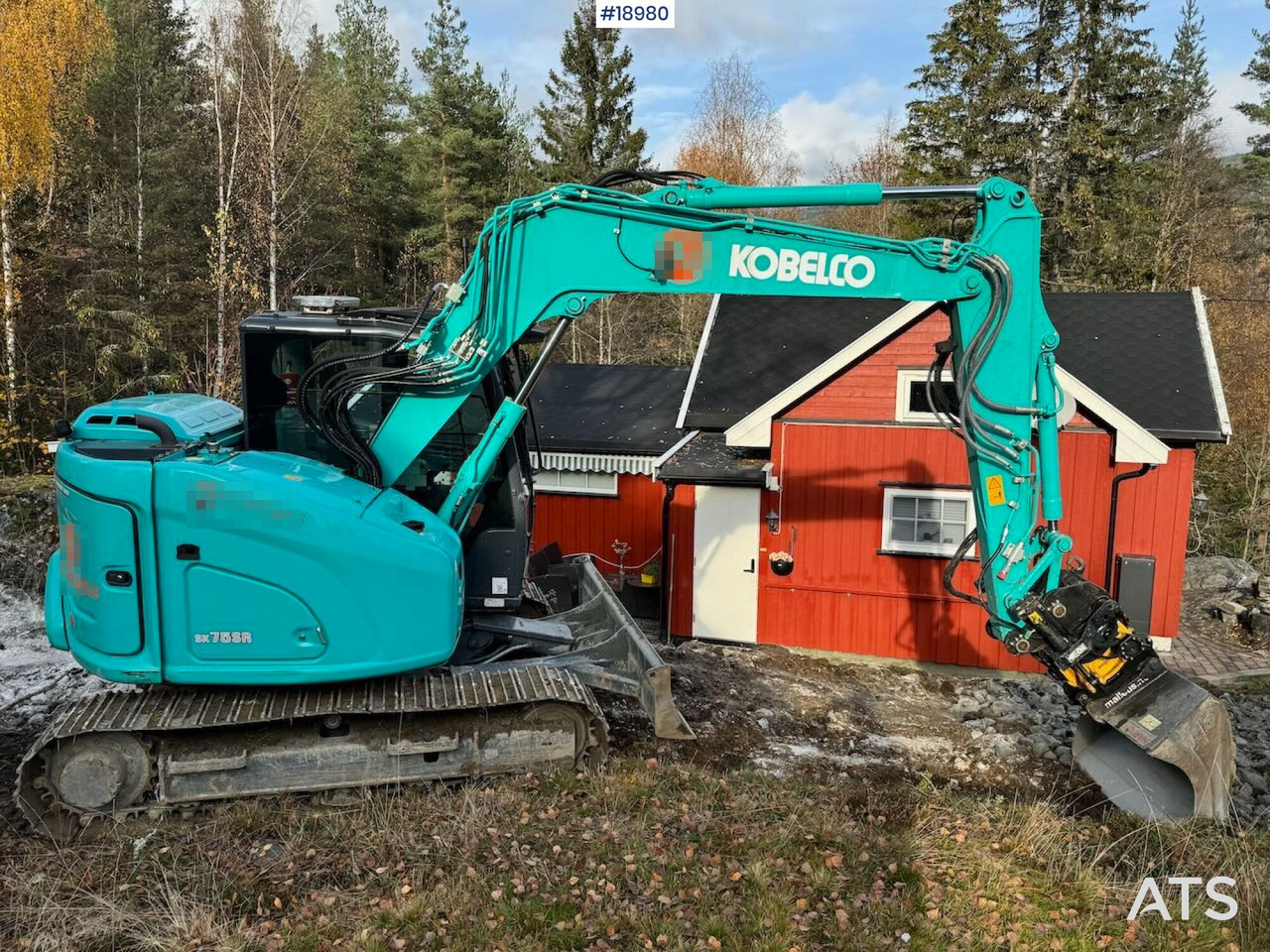 Excavadora Kobelco SK75SR-7: foto 8