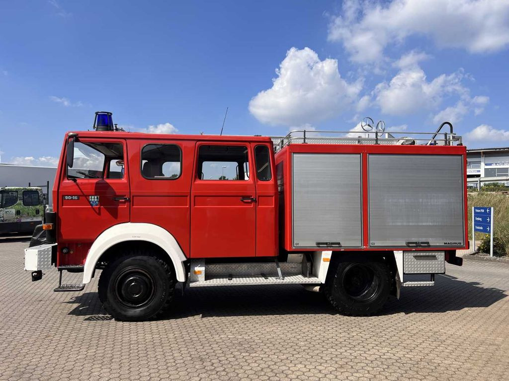 Camión de bomberos Iveco 90-16 AW 4x4 LF8 Feuerwehr Standheizung 9 Sitze: foto 7